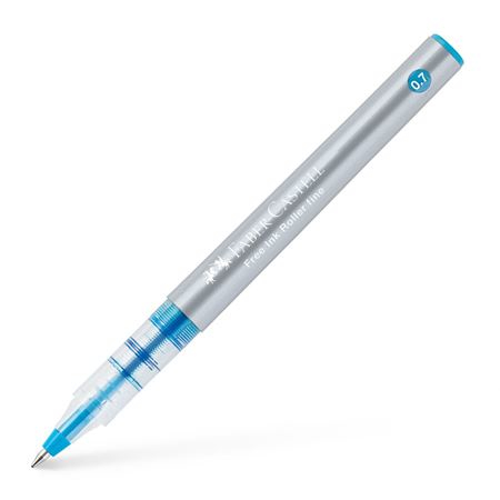 Miniatyrbillede 1 af 2: Faber-Castell 348147 kuglepen Optrækkelig kuglepen der kan fastgøres Lyse Blå 1 stk