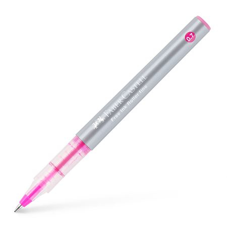 Miniatyrbillede 1 af 2: Faber-Castell 348128 kuglepen Optrækkelig kuglepen der kan fastgøres Lyserød 1 stk