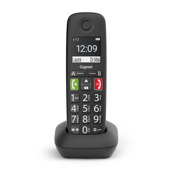 Miniatyrbild 3 av 7: Gigaset E290HX DECT-telefon Svart