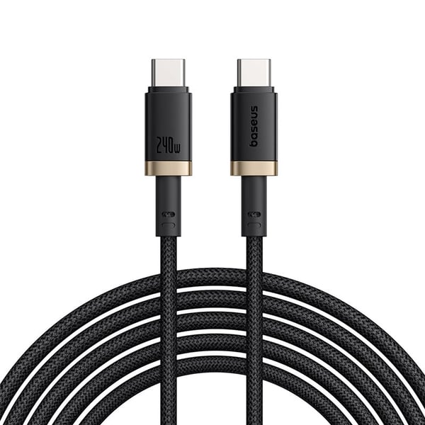 Miniatyrbild 1 av 9: Baseus P10377803U03-00 USB-kablar USB 2.0 1 m USB C 0,48 Gbit/s 240 W Guld, Svart