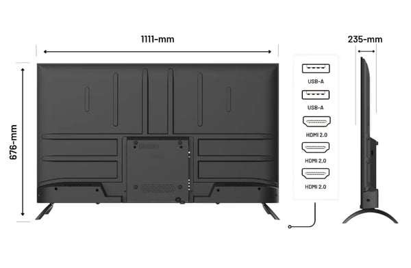 JAPANNEXT JN-IPS500UHD60F computerskærm 127 cm (50") 3840 x 2160 pixel 4K Ultra HD Sort