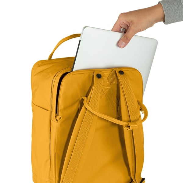 Pikkukuva 6 / 9: Fjällräven Kanken Laptop 15" reppu Arkireppu Okra Polyamidi, Polypropeeni (PP), Vinylon
