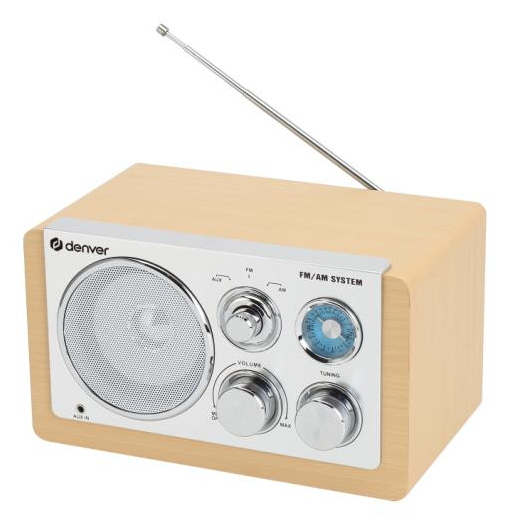 Miniatyrbild 9 av 9: Denver TR-63LW radioapparater Personal Analog Bamboo, Silver
