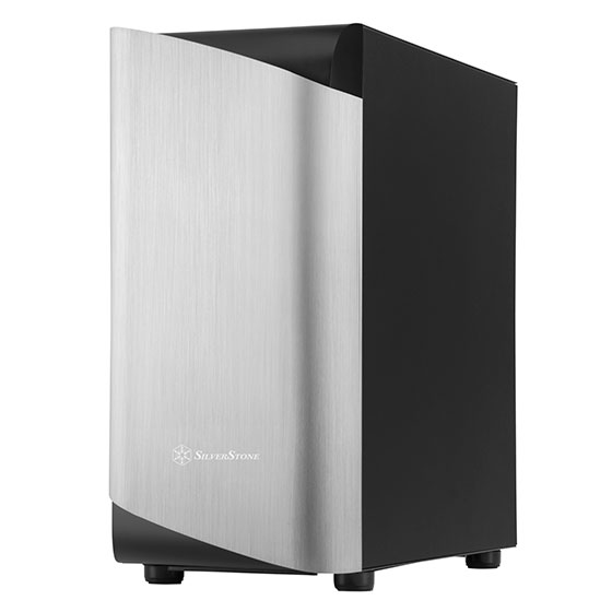 Silverstone SETA A1 Midi Tower Svart, Silver