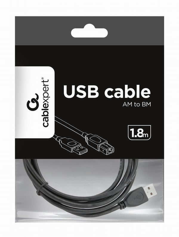 Gembird CCP-USB2-AMBM-6 USB-kabel 1,82 m USB A USB B Sort