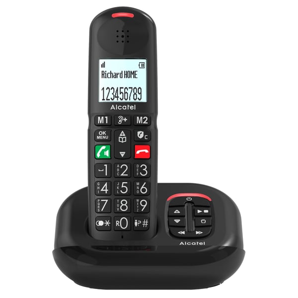 Alcatel XL685 Voice - Solo Analog telefon Nummervisning Sort