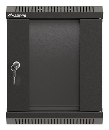 Lanberg WF11-3306-10B stativ 6U Vægmonteret stativ Sort