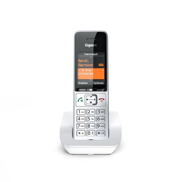 Gigaset Comfort 501 DECT telefon Nummervisning Sølv, Hvid