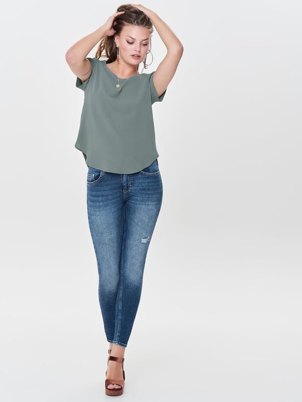 Miniatyrbillede 5 af 6: ONLY 15142784 Top (tøj) Kort ærme Elastin, Polyester