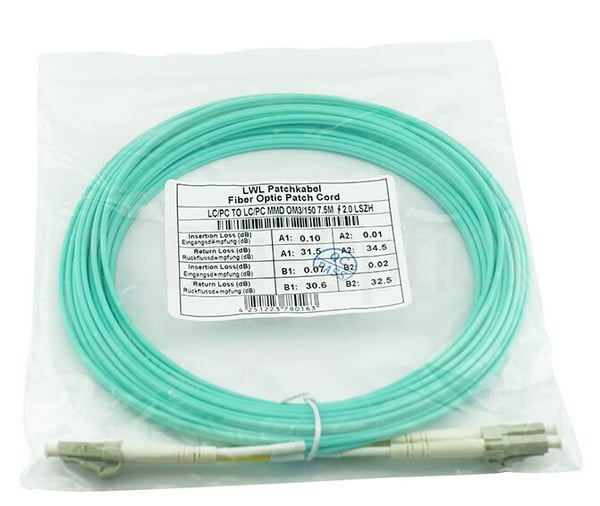 Miniatyrbillede 3 af 5: BlueOptics BK838A-BO InfiniBand og fiberoptisk kabel 1 m LC Turkisfarve