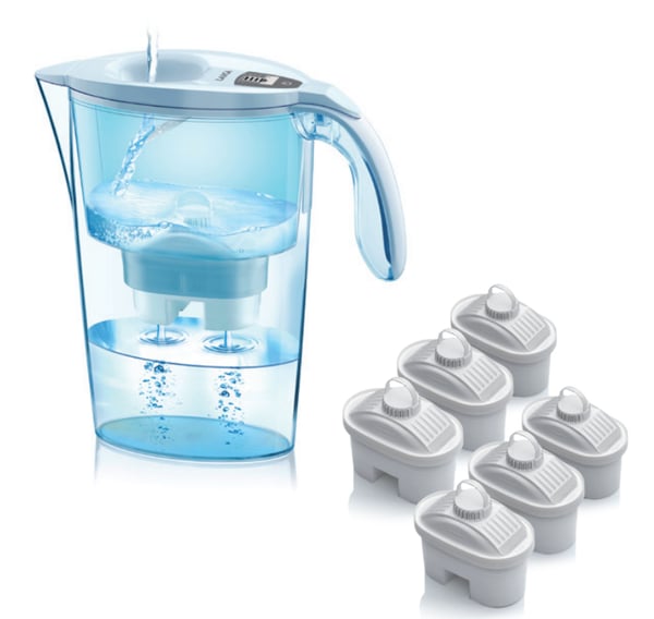 Laica J99601 vandfilter Kande vandfilter 2,3 L Blå, Gennemsigtig, Hvid