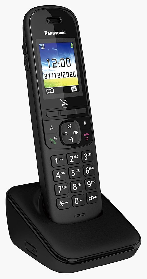 Panasonic KX-TGH710 DECT-puhelin Soittajan tunnistus Musta