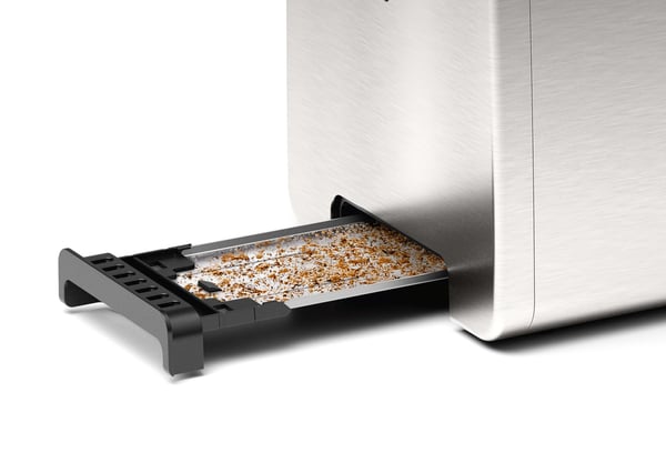 Miniatyrbillede 4 af 9: Bosch TAT5P420 brødrister 2 skive(r) 970 W Sort, Rustfrit stål