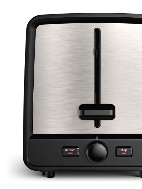 Miniatyrbillede 2 af 9: Bosch TAT5P420 brødrister 2 skive(r) 970 W Sort, Rustfrit stål