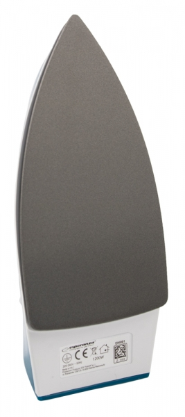 Esperanza TRAVEL IRON SMOOTHER Tør strygejern Non-stick bundplade 1200 W Blå, Hvid