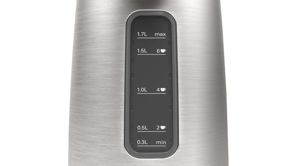 Miniatyrbillede 7 af 10: Bosch TWK5P480 elkedel 1,7 L 2400 W Sort, Rustfrit stål