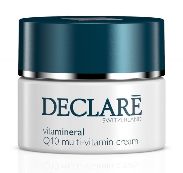 Miniatyrbillede 2 af 2: Declare Cosmetics Vitamineral Q10 Multi-Vitamin Cream Dagcreme Ansigt, Nakke 50 ml