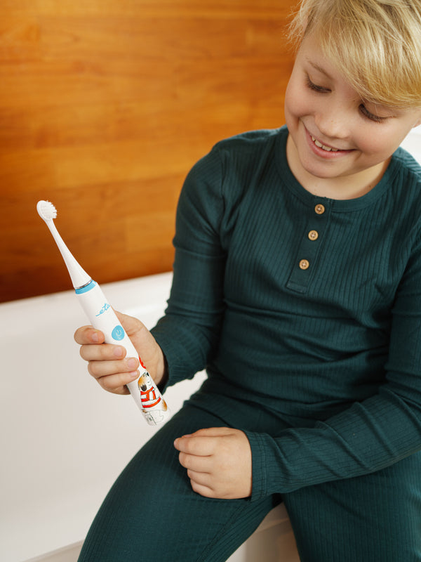 Pikkukuva 11 / 12: Eta Sonetic Kids Maxipes Lapsi Sonic-hammasharja Sininen, Valkoinen