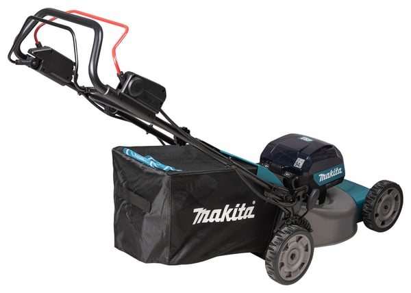Makita LM001GZ ruohonleikkuri Työnnettävä ruohonleikkuri Akku Musta, Sininen