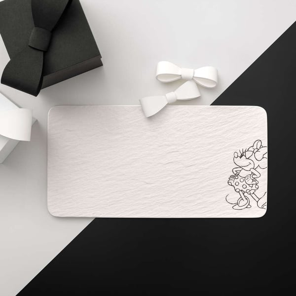 Miniatyrbillede 3 af 4: Villeroy & Boch ManRock Fad Rektangulær Porcelæn Hvid 1 stk