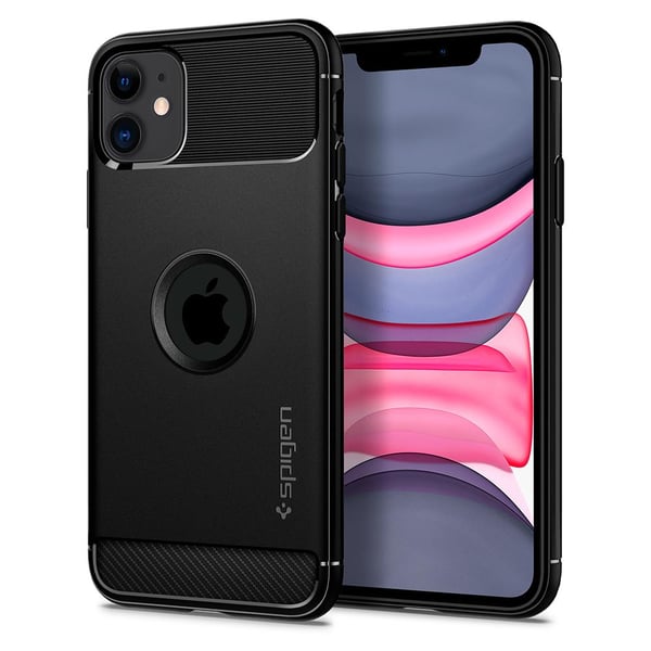 Spigen Rugged Armor mobiltelefon etui Cover Sort