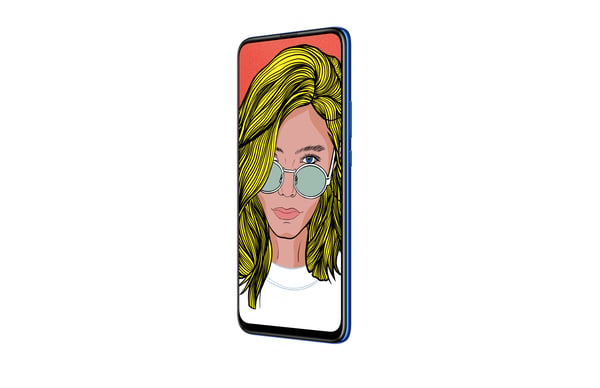 Huawei P smart Z 16,7 cm (6.59") Hybrid Dual SIM Android 9.0 4G USB Type-C 4 GB 64 GB 4000 mAh Blå