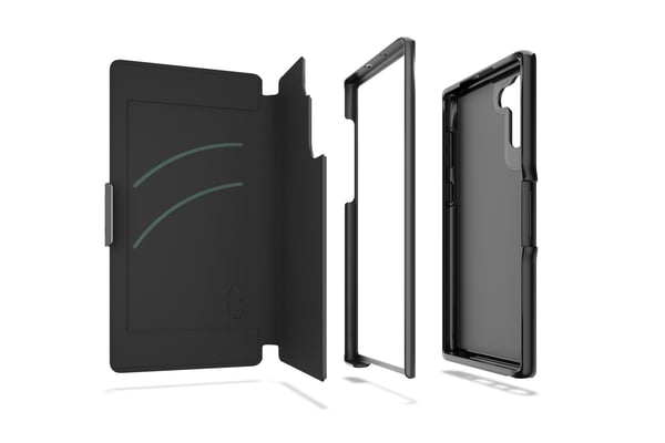 Pikkukuva 2 / 6: Gear4 D3O Oxford Eco Samsung N970 Note 10 musta/musta 702003969
