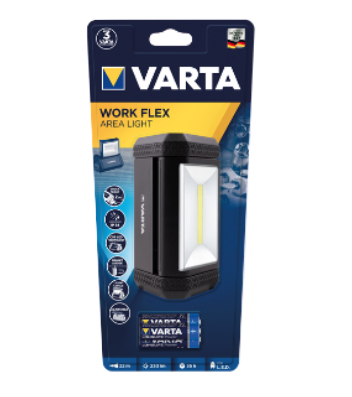 Miniatyrbild 2 av 4: Varta WORK FLEX AREA LIGHT nödljus 230 LM Svart