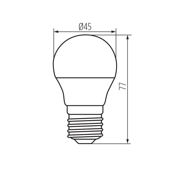 Kanlux S.A. 23419 LED-lampe Varm hvid 3000 K 4,9 W E27 F