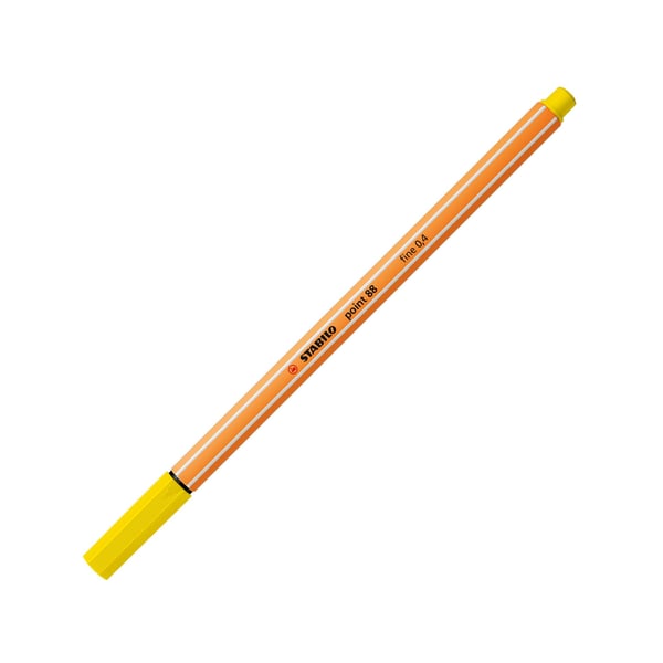 STABILO point 88 fineliner Fin Gul 1 stk