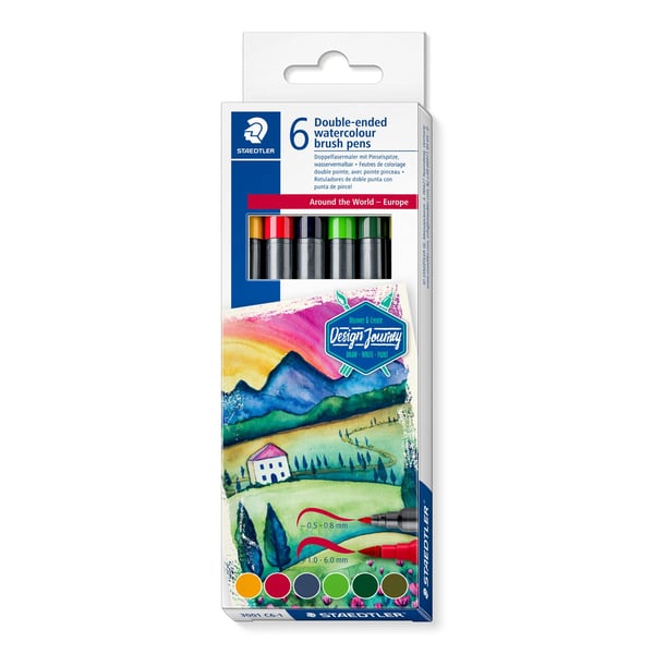 STAEDTLER \"Design Journey\" Jorden rundt Europa Sæt detail - Kontorartikler