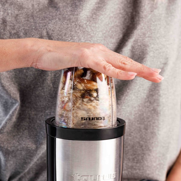 Miniatyrbillede 15 af 15: Taurus Shake & Go 0,5 L Bærbar blender 800 W Sort, Rustfrit stål, Transparent