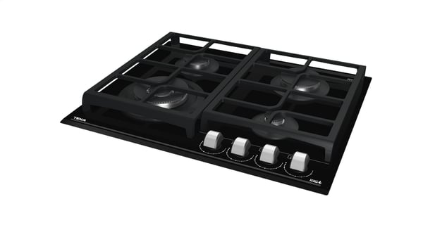 Teka GZC 64320 Sort Indbygget 60 cm Gaskomfur 4 zone(s)