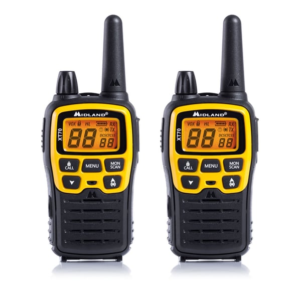 Midland XT70 Adventure radiopuhelin 93 kanavaa 433.075 - 446.09375 MHz Musta, Keltainen