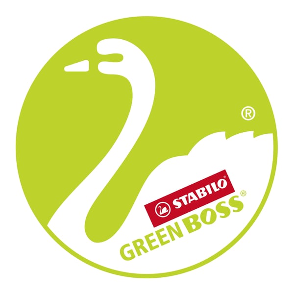 Miniatyrbild 7 av 8: STABILO GREEN BOSS märkpennor 4 styck Mejselspets Grön, Orange, Rosa, Gul