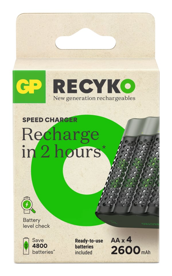 Miniatyrbillede 1 af 3: GP Batteries ReCyko+ M452 batterioplader Husholdningsbatteri USB