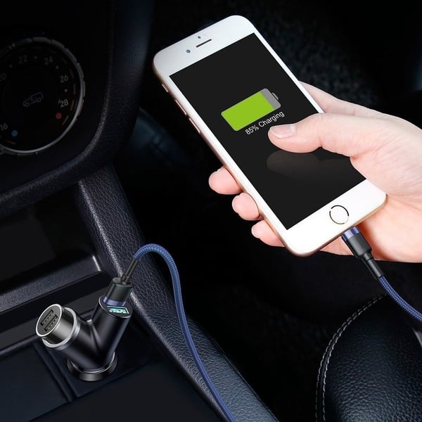 Baseus CCALL-YX01 mobiililaitteen laturi Universaali Musta Tupakansytytin Auto