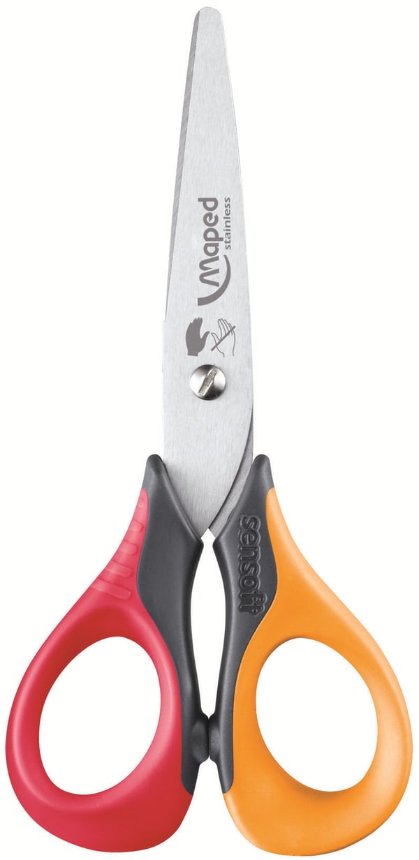 Maped 693500 kontorssax Pysselsaxar Rakt snitt Multifärg, Orange