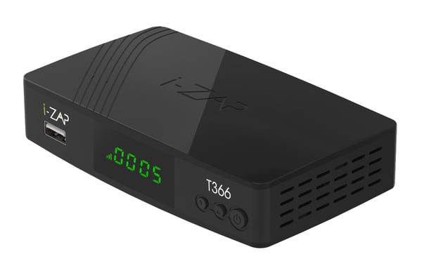 i-ZAP T366 TV set-top boks Kabel HD Sort