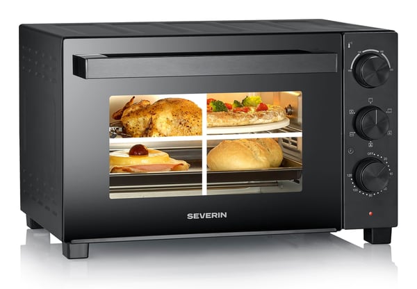 Pikkukuva 8 / 10: Severin TO 2075 grilliuuni 30 L 1600 W Musta Grilli
