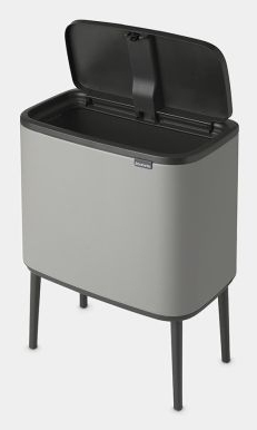 Brabantia Bo Touch Bin Rektangulär Stål Grå