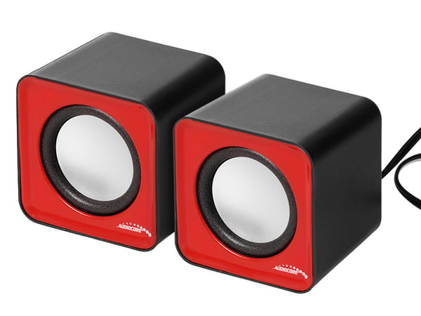 Audiocore AC870 R 2-vägs Grå, Röd Kabel 3 W