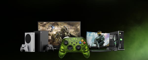 Miniatyrbillede 3 af 7: Microsoft XBOX Wireless Controller Grøn Bluetooth/USB Gamepad Analog/digital