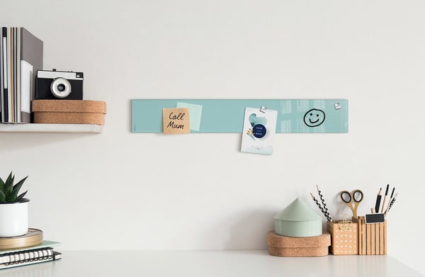 Miniatyrbild 4 av 6: Sigel GL123 magnettavlor Glas 780 x 120 mm Aqua