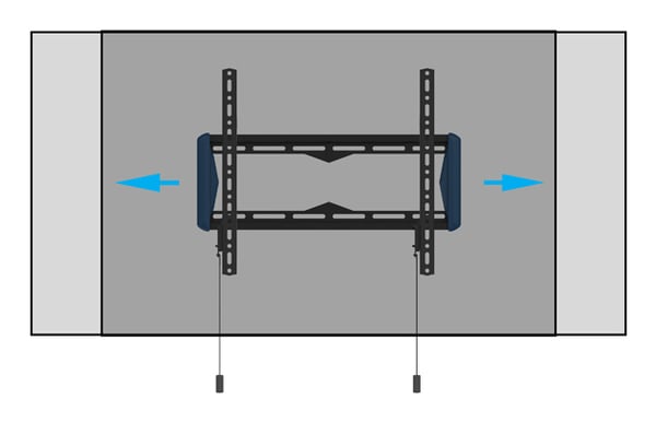 Miniatyrbillede 5 af 8: B-Tech Elements Fixed 400 Flat 165,1 cm (65") Væg Sort, Blå