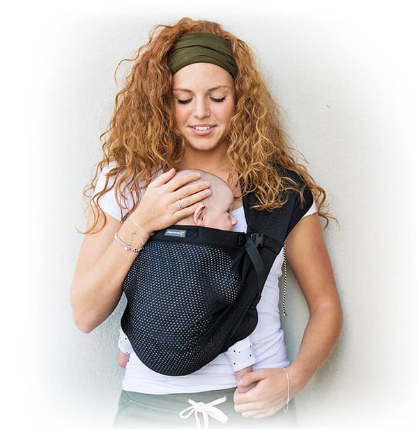 Minimonkey Mini Sling Baby poseslynge Stof Sort