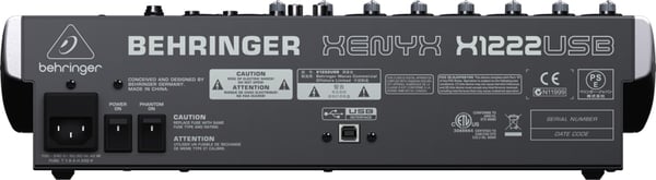 Behringer X1222USB audio mixer 4 kanaler
