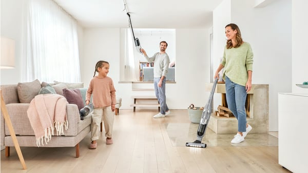 Miniatyrbillede 13 af 17: Bosch Serie 4 BBH3K2801 stav støvsuger & elektrisk kost 2-i-1 stangstøvsuger Batteri Dry Poseløs Sølv