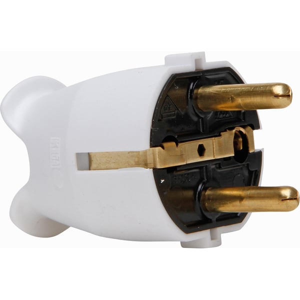 Kopp 175702000 strømstik Type E/F Hvid 2P Kopp 175702000 strømstik Type E/F Hvid 2P