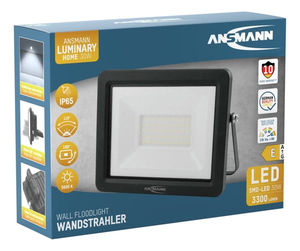 Miniatyrbild 9 av 13: Ansmann WFL30W Svart LED 30 W